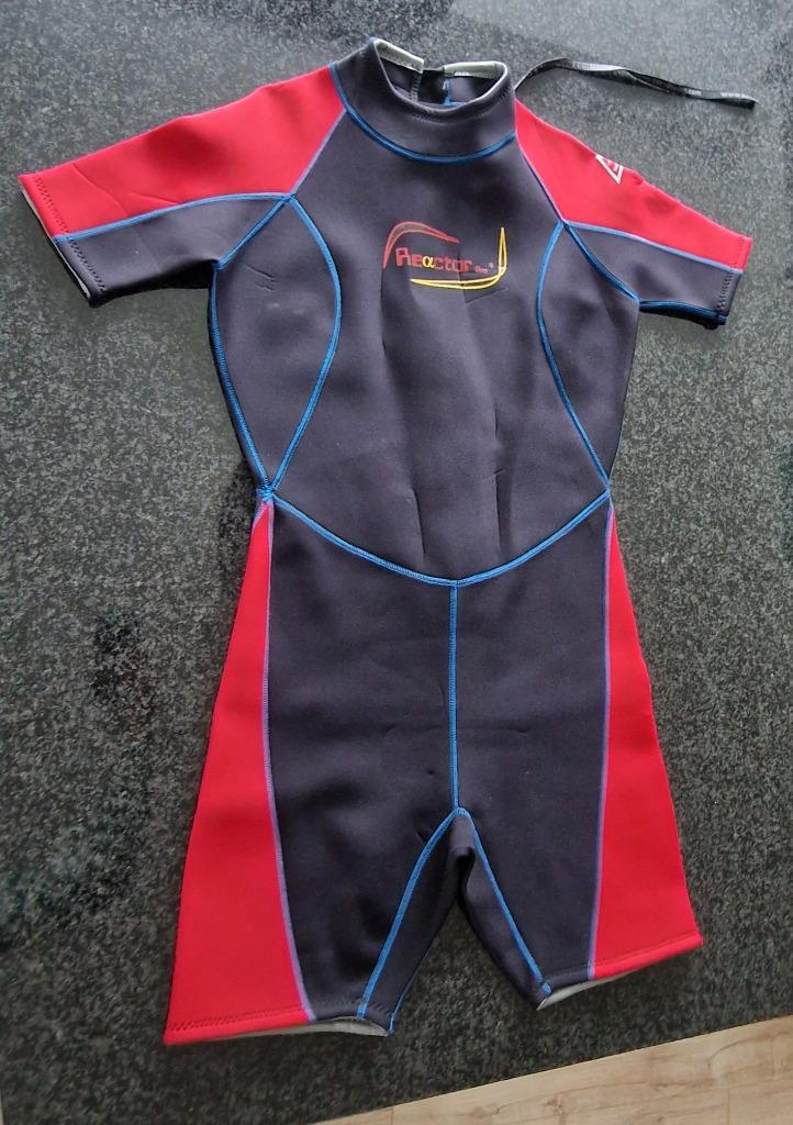 duikpak shorty 2.5mm zwart rood XXL, Watersport en Boten, Duiken, Gebruikt, Duikpak, Ophalen of Verzenden