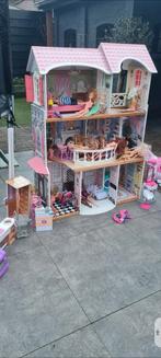 Barbiehuis compleet, Kinderen en Baby's, Speelgoed | Poppenhuizen, Ophalen of Verzenden, Zo goed als nieuw