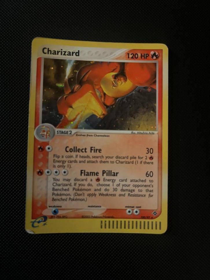 Charizard #100 - Pokemon Dragon, Hobby en Vrije tijd, Verzamelkaartspellen | Pokémon, Gebruikt, Losse kaart, Foil, Ophalen of Verzenden