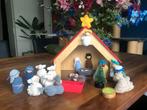 Complete Kerststal gehaakt met schuurtje, Diversen, Kerst, Ophalen of Verzenden, Zo goed als nieuw