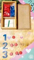 Houten kistje Getallen leren Leren tellen Montessori, Nieuw, Ophalen of Verzenden