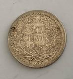 1917 Zilver 10 cent, Postzegels en Munten, Munten | Nederland, Zilver, Koningin Wilhelmina, 10 cent, Verzenden