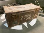 WW2 25 ponder Munitiekist 1942, Ophalen of Verzenden, Overige soorten, Overige gebieden, Kist of Geocache