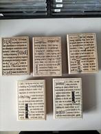 Set Vintage Stempels - Woordenboek Thema, Ophalen, Gebruikt, Overige typen, Overige merken