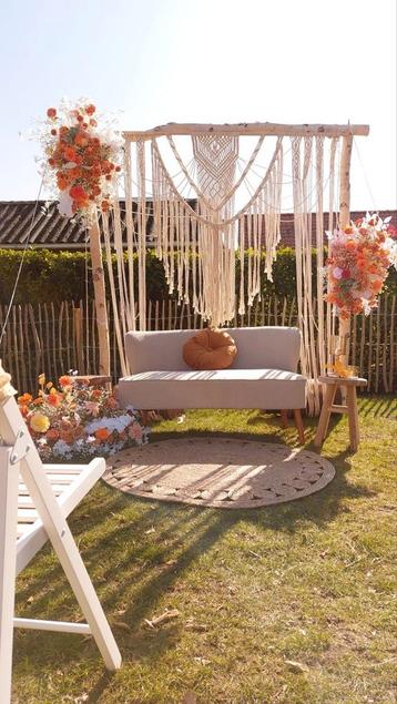 XXL wedding backdrop wandhanger 200 x 200cm 180cm breedt beschikbaar voor biedingen