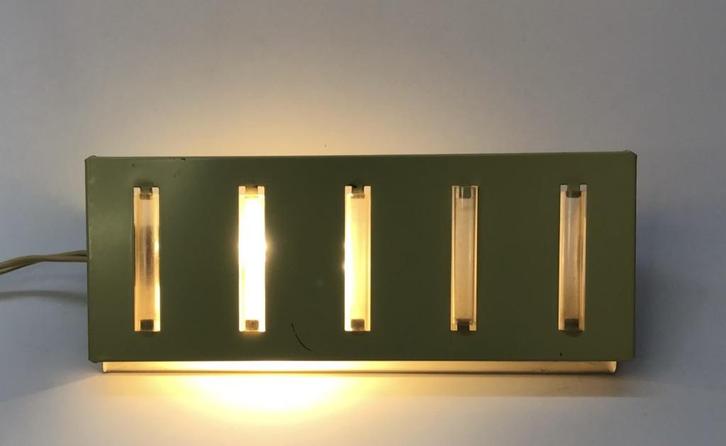Vintage bedlampje jaren 60, Huis en Inrichting, Lampen | Wandlampen, Gebruikt, Metaal, Ophalen of Verzenden