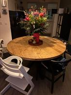 Eettafel rond, Ophalen, Gebruikt, 100 tot 150 cm, Rond
