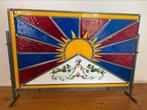 Glas in lood Tibetaanse vlag, Ophalen