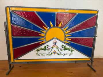 Glas in lood Tibetaanse vlag beschikbaar voor biedingen