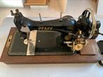 Antieke Pfaff hand naaimachine type 11 met houten koffer, Ophalen