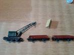 Marklin HO Kraan met 2 wagons, Hobby en Vrije tijd, Modeltreinen | H0, Wisselstroom, Gebruikt, Wagon, Ophalen of Verzenden
