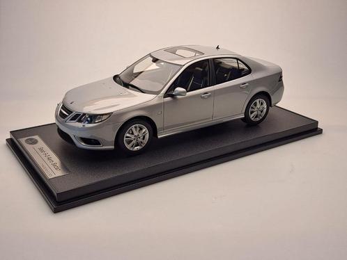 1:18 Saab 9-3 Aero Sedan - 2008 - Snow Silver - LTD 60 Stuks, Hobby en Vrije tijd, Modelauto's | 1:18, Nieuw, Auto, Overige merken