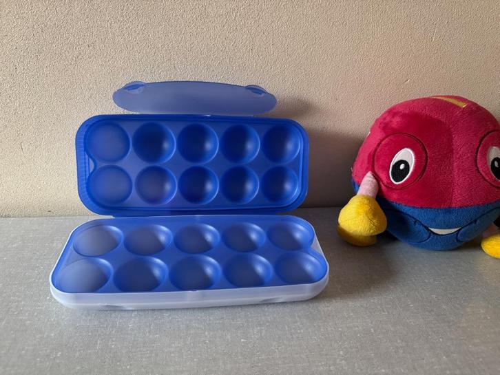 NIEUWE eierdoos opbergbak voor eieren TUPPERWARE, Huis en Inrichting, Keuken | Tupperware, Nieuw, Overige typen, Blauw, Wit, Ophalen of Verzenden
