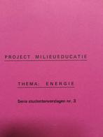 Project milieueducatie., Verzenden, Zo goed als nieuw