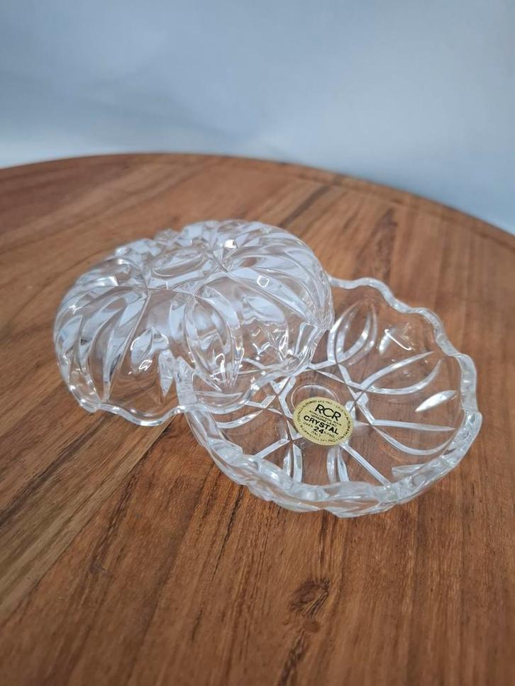 Vintage Kristallen Sieradendoosje RCR, Antiek en Kunst, Antiek | Glas en Kristal, Ophalen of Verzenden