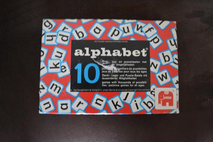 alphabet 10, Hobby en Vrije tijd, Gezelschapsspellen | Overige, Gebruikt, Verzenden