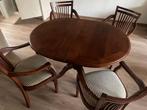 Bannink eethoek ‘van Gogh’ met 4 ‘Toorop’ stoelen., Huis en Inrichting, Ophalen, Zo goed als nieuw, Klassiek, 4 tot 6 stoelen