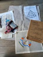 Vintage borduur patronen, stof, pakket, boek, borduurzijde, Ophalen of Verzenden, Gebruikt, Patroon