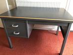 Vintage metalen Gispen bureau 120x80, Gebruikt, Ophalen, Bureau