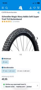 2x Schwalbe Magic Mary Addix Super Trail TLE Buitenband, Ophalen, Zo goed als nieuw, Mountainbike, Band