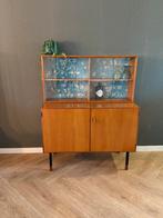 Vintage jaren 60 design highboard met van gogh  print –, Huis en Inrichting, Gebruikt, Met deur(en), 150 tot 200 cm, ...