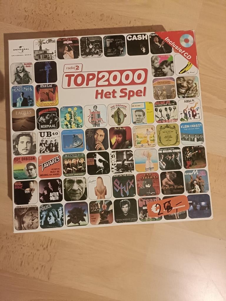 Top 2000 Het Spel, Hobby en Vrije tijd, Gezelschapsspellen | Bordspellen, Vijf spelers of meer, Ophalen of Verzenden, Zo goed als nieuw