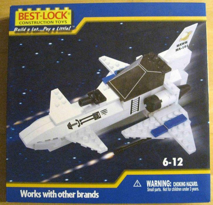 Best-Lock Hawk HA-101 Space Fighter, Kinderen en Baby's, Speelgoed | Duplo en Lego, Zo goed als nieuw, Lego, Complete set, Ophalen