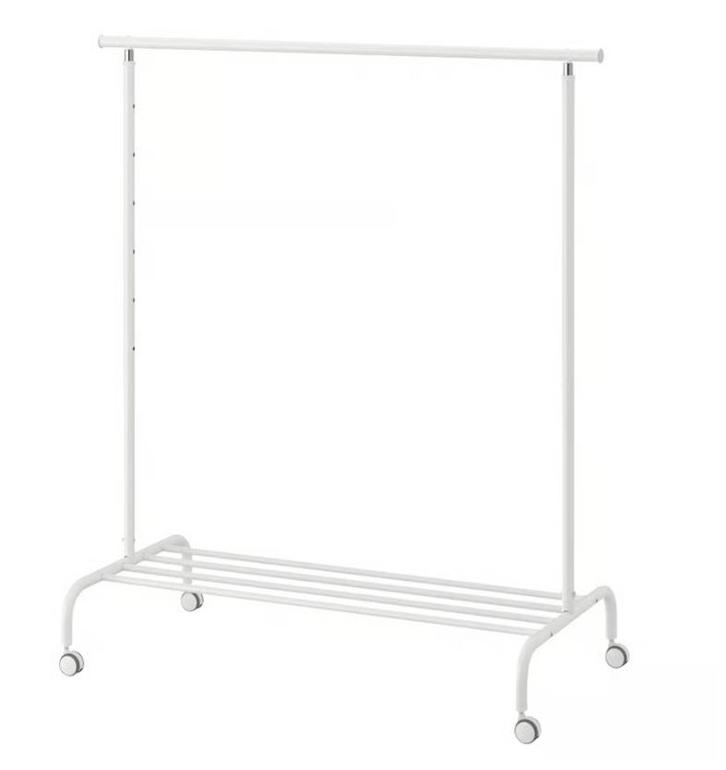 IKEA kledingrek RIGGA goed staat, Kleding | Dames, Kledingrekken, Gebruikt, Met wielen, Ophalen