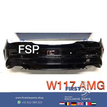 W117 CLA AMG Achterbumper origineel Mercedes PDC ZWART WIT G beschikbaar voor biedingen