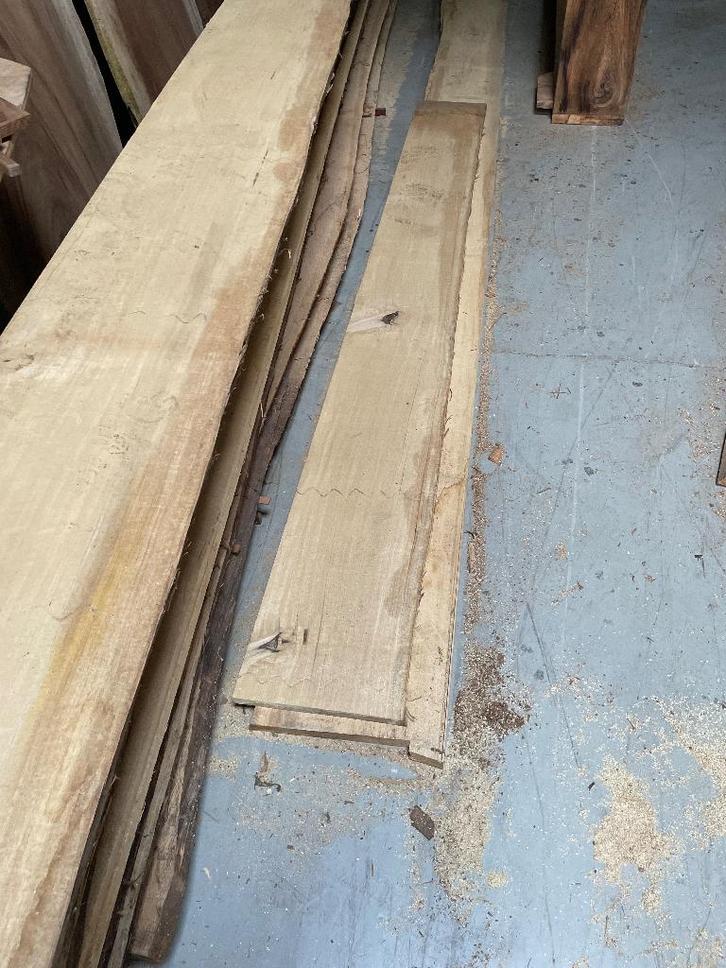 Limba planken plus 5 meter Afrikaanse eik boeidelen, Tuin en Terras, Palen, Balken en Planken, Nieuw, Planken, 250 cm of meer