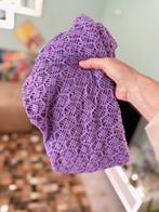 Stof lace mesh paars see trough retro vintage, Overige materialen, 120 cm of meer, Paars, Nieuw