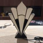 Glas-in-lood Tafellamp Art Deco Stijl, Ophalen of Verzenden