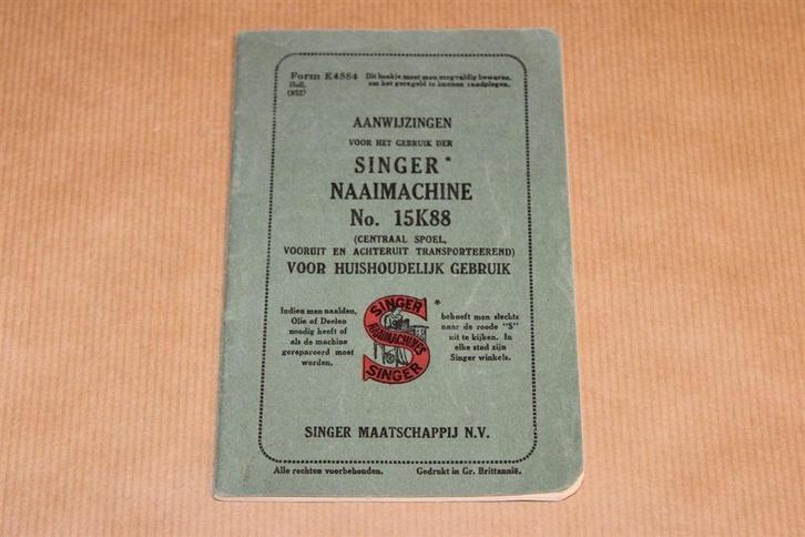 Handleiding Singer Naaimachine - Circa 1950, Antiek en Kunst, Antiek | Naaimachines, Ophalen of Verzenden