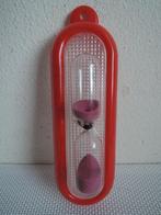 Ouderwetse kunststof zandloper, Ophalen of Verzenden, Zo goed als nieuw