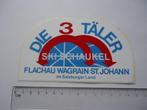 sticker oud Flachau Wagrain St Johann Salzburg Oostenrijk, Verzenden, Zo goed als nieuw, Bedrijf of Vereniging