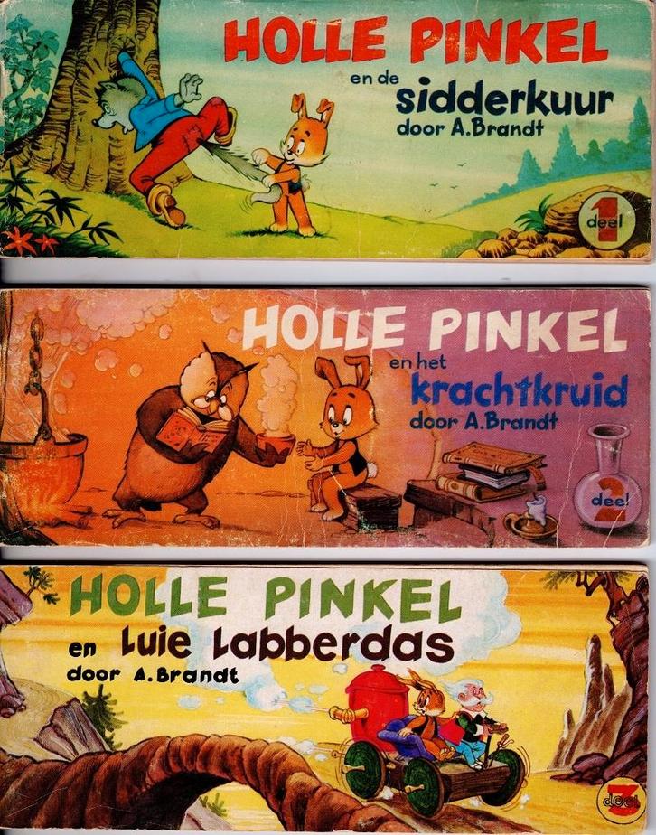 Holle Pinkel , 3 x, Boeken, Stripboeken, Gelezen, Meerdere stripboeken, Ophalen of Verzenden