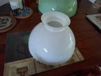 Melk glazen vintage lampenkap., Huis en Inrichting, Lampen | Lampenkappen, Ophalen, 25 tot 50 cm, Wit, Zo goed als nieuw