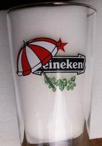 Heineken Bier glas bierglas logo en parasol, Nieuw, Heineken, Ophalen of Verzenden