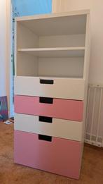 IKEA Smastad/Platsa Ladekast - Roze/Wit, Ophalen, 100 tot 150 cm, 50 tot 100 cm, Zo goed als nieuw