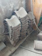 35 Bruine Geglazuurde Nokvorsten, Doe-het-zelf en Verbouw, Dakpannen en Dakbedekking, Ophalen, Gebruikt, Minder dan 5 m², Dakpannen