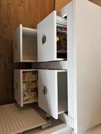Witte commode met lades, Ophalen, Gebruikt, 50 tot 70 cm, 75 tot 100 cm