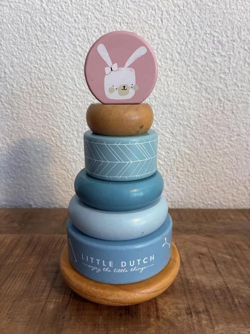 Little Dutch houten stapeltoren - stapelringen. PRIMA staat., Kinderen en Baby's, Speelgoed | Houten speelgoed, Gebruikt, Overige typen