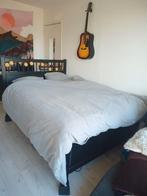 Zwart Ikea Hemnes Bed 140, Huis en Inrichting, Slaapkamer | Bedden, Ophalen, Gebruikt, Zwart, Tweepersoons