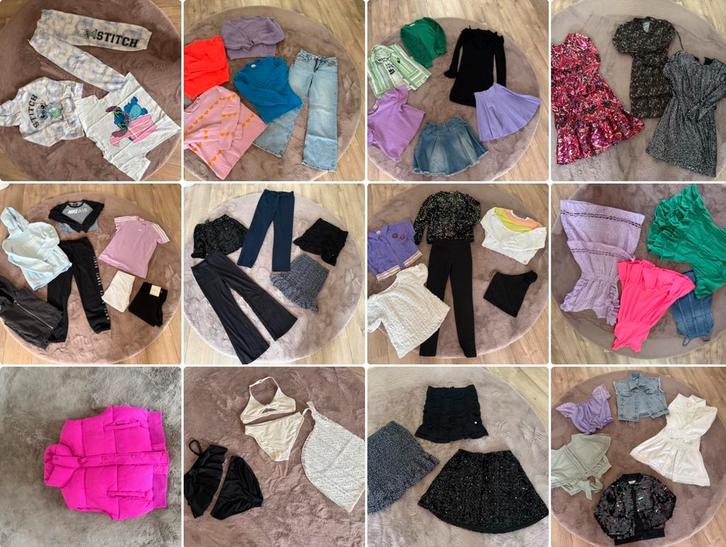 Meisjes kleding pakket 146-152 broek trui jurk rok jas sport, Kinderen en Baby's, Kinderkleding | Kinder-kledingpakketten, Zo goed als nieuw