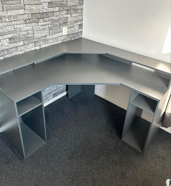 Zocker Hoekbureau Gaming - Zwart, Huis en Inrichting, Bureaus, Zo goed als nieuw, Bureau, Ophalen