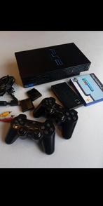 Playstation 2 complete set & Network adapter with software, Ophalen of Verzenden, Zo goed als nieuw, Met 2 controllers