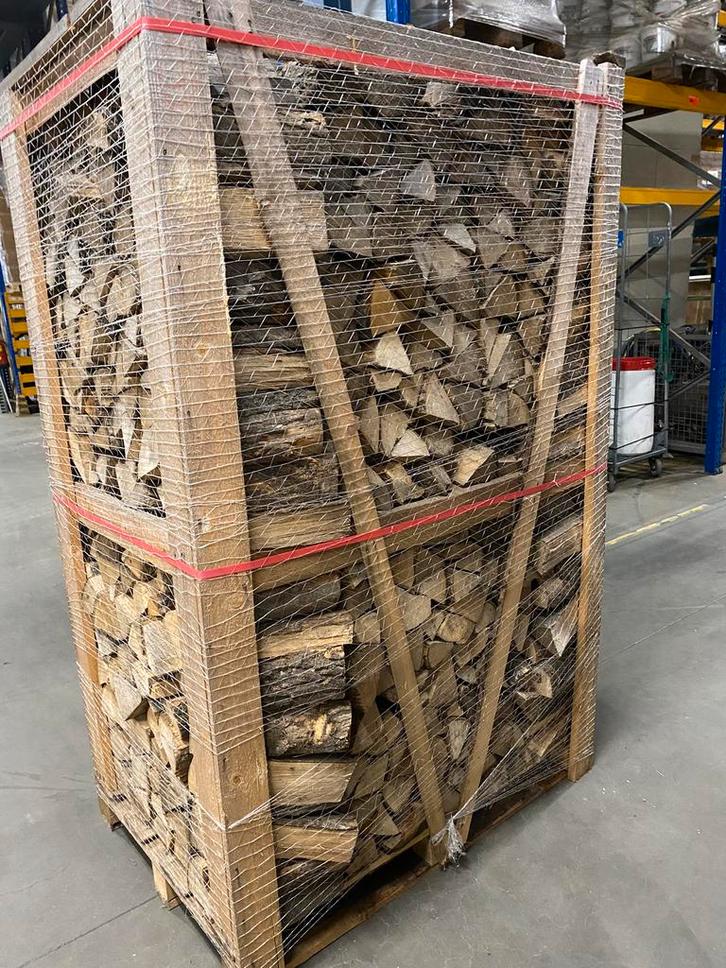 Ovengedroogd haardhout essen, kersen, eiken, beuk of berk, Tuin en Terras, Haardhout, Minder dan 3 m³, Ophalen of Verzenden