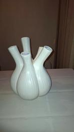 Vaas offwhite, Huis en Inrichting, Overige kleuren, Ophalen of Verzenden, Minder dan 50 cm, Glas