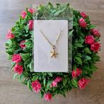 Goudkleurige rvs ketting. 'Sea star.', Ophalen of Verzenden, Zo goed als nieuw, Goud, Overige materialen