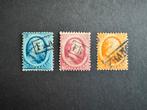1864 Koning Willem III NVPH nr 4-6 gestempeld, Postzegels en Munten, Postzegels | Nederland, Verzenden, T/m 1940, Gestempeld